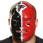 Falcon fan face painter