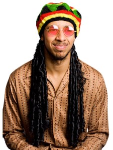 Rasta skull caps